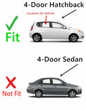 Passenger Right Side Rear Door Window Door Glass Compatible with Chevrolet Aveo5 4 Door Hatchback 2009-2011 Models