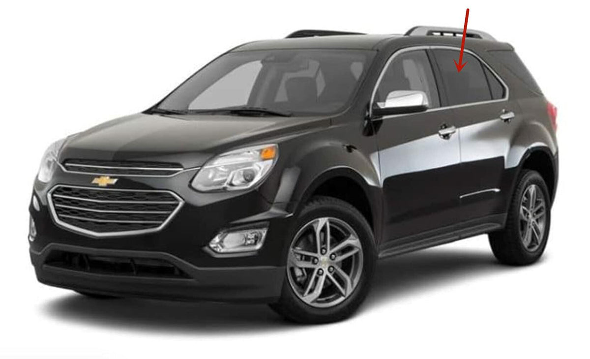 Driver Left Side Rear Door Window Door Glass Compatible with Chevrolet Equinox 2010-2017 Models