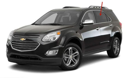Driver Left Side Rear Door Window Door Glass Compatible with Chevrolet Equinox 2010-2017 Models