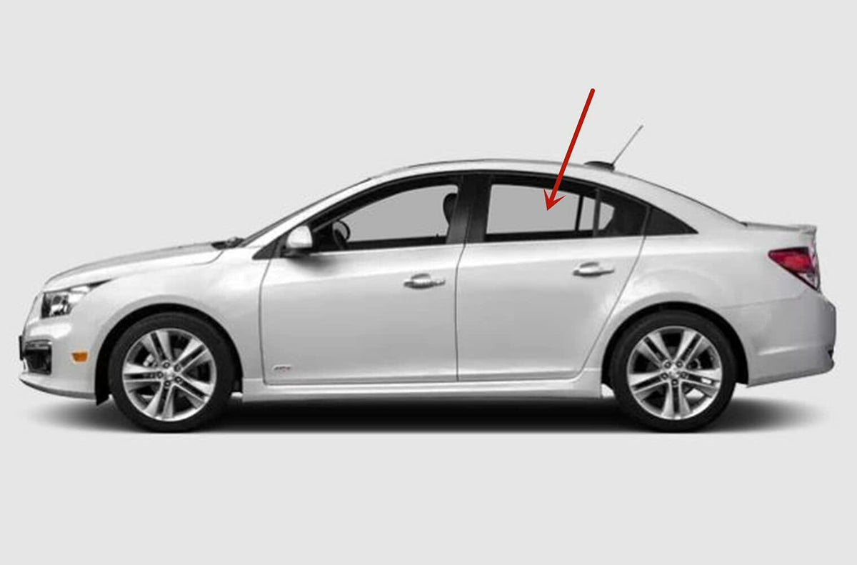 Driver Left Side Rear Door Window Door Glass Compatible with Chevrolet Cruze 4 Door Sedan 2010-2015 Models/ Cruze Limited 4 Door Sedan 2016 Models