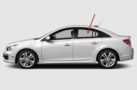 Driver Left Side Rear Door Window Door Glass Compatible with Chevrolet Cruze 4 Door Sedan 2010-2015 Models/ Cruze Limited 4 Door Sedan 2016 Models