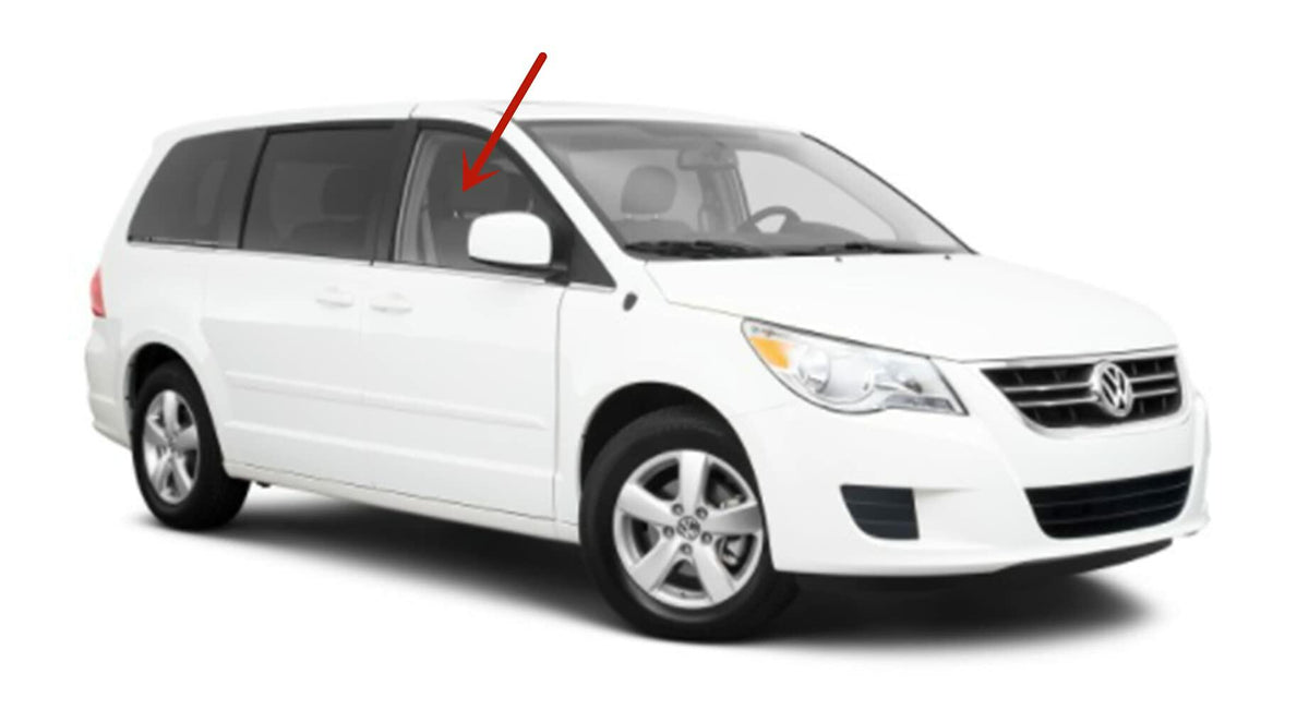 Passenger Right Side Front Door Window Door Glass Compatible with Volkswagen Routan Mini Van 2009-2012 Models/Ram Tradesman Cargo Van 2012-2015 Models