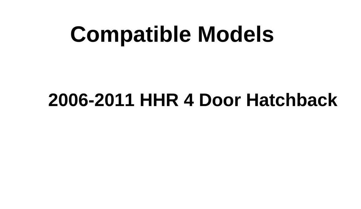 Driver Left Side Rear Door Window Door Glass Compatible with Chevrolet HHR 2006-2011 Models