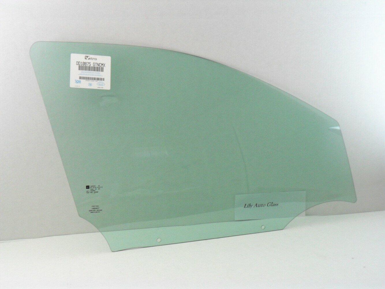 Passenger Right Side Front Door Window Door Glass Compatible with Chevrolet Cobalt/Pontiac G4/Pontiac G5 2005-2011 4 Door Sedan Models