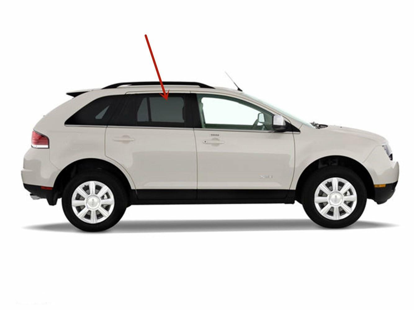 Passenger Right Side Rear Door Window Door Glass Compatible with Ford Edge 2007-2014 Models/Lincoln MKX 2007-2015 Models