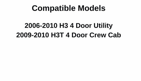 Driver Left Side Front Door Window Glass Compatible with Hummer H3 / H3T 2006-2010 Models
