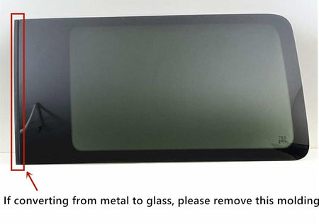 Privacy Passenger Right Rear Sliding Door Window Door Glass Compatible with Ford Transit 110.2" High-Roof 100.8" Mid-Roof Van 2015-2026 Models (Not for Transit Connect or Low-Roof Transit)