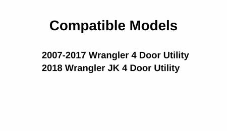 Passenger Right Side Rear Door Window Door Glass Compatible with Jeep Wrangler 2007-2017 Models/ Wrangler JK 2018 Models
