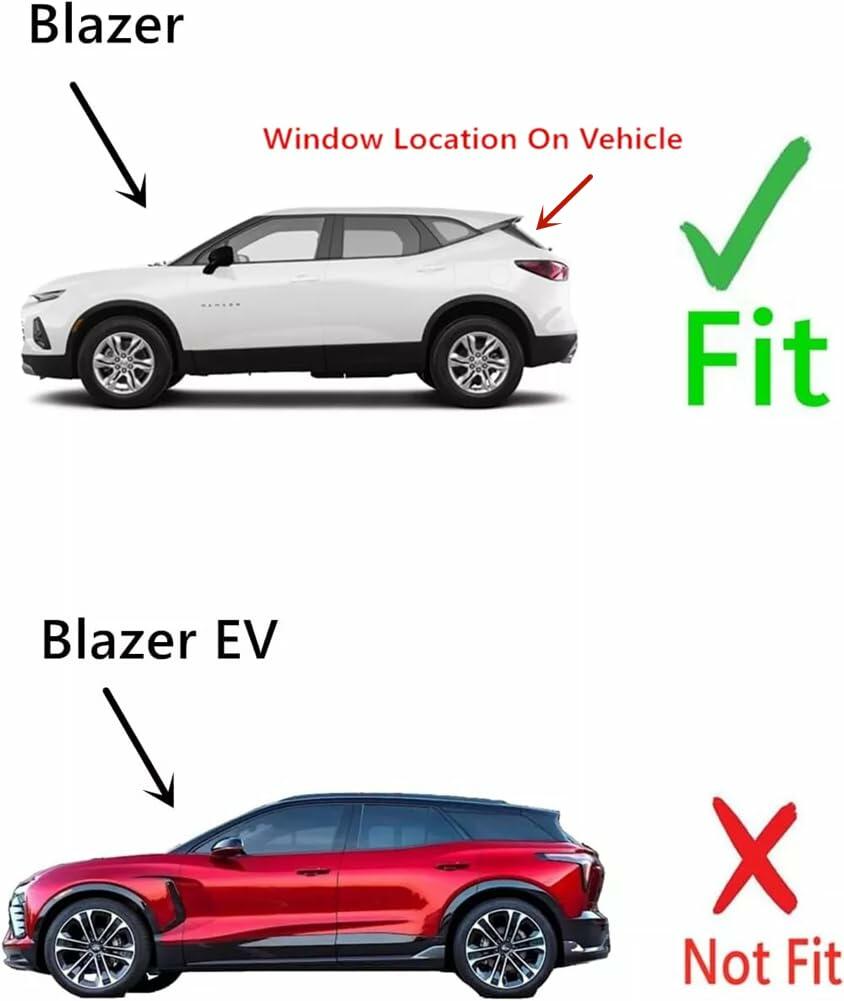 Heated Back Tailgate Window Back Glass Compatible with Chevrolet Blazer 2019-2026 Models (Not For Blazer EV)