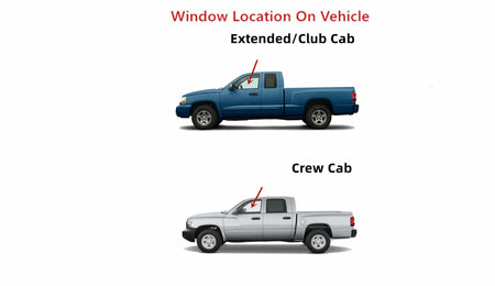 Driver Left Side Front Door Window Door Glass Compatible with Mitsubishi Raider 2006-2010 Models