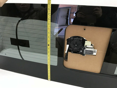 OE W/Logo W/Motor Heated Sliding Back Window Glass Back Power Slider Compatible with Ford F250 / F350 / F450 / F550 Pickup 2017-2026 Models
