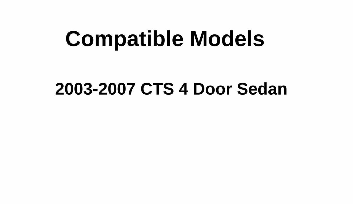 Driver Left Side Front Door Window Glass Compatible with Cadillac CTS 2003-2007 Models