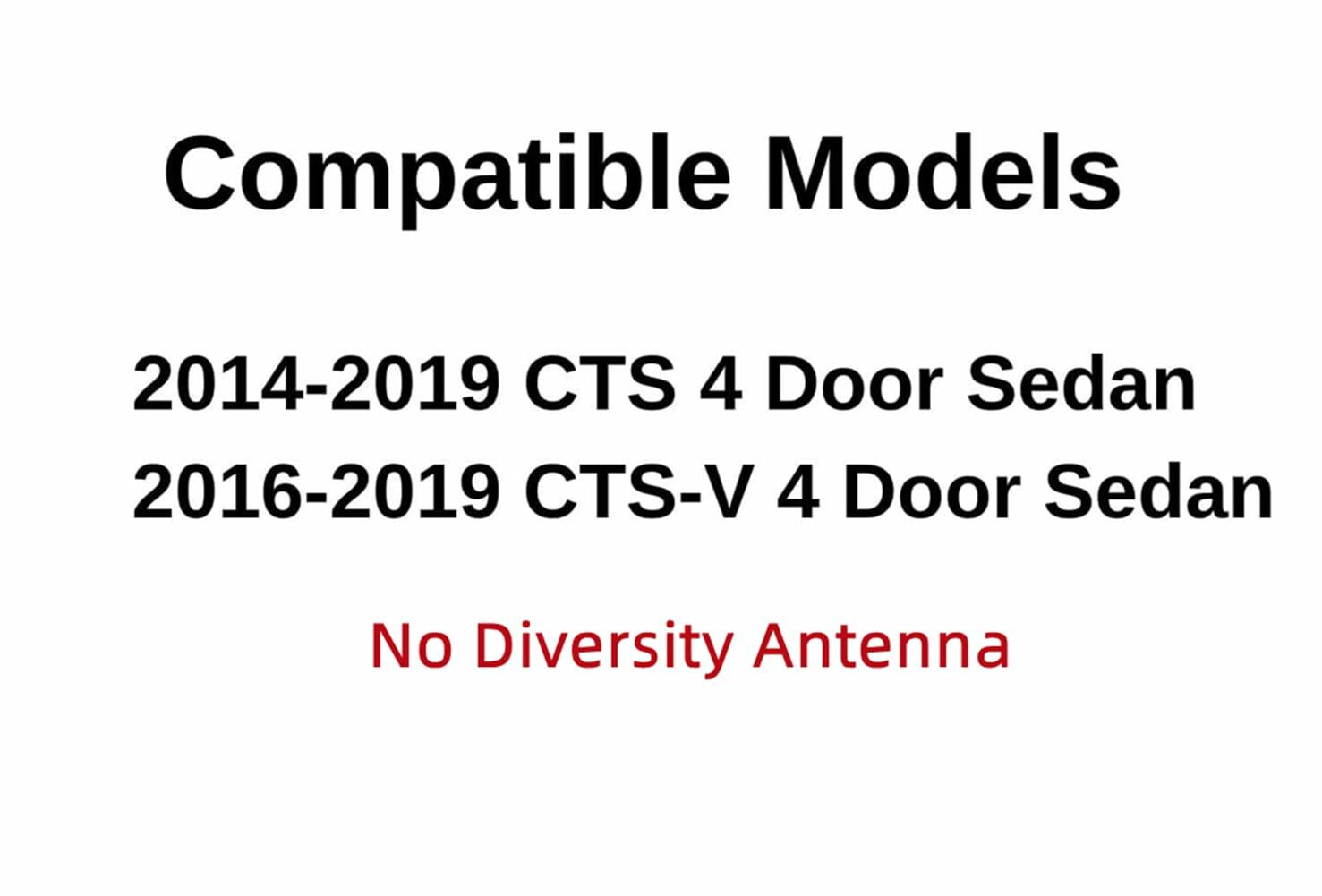 Heated Back Window Back Glass Compatible with Cadillac CTS 2014-2019 / CTS-V 2016-2019 4-Door Sedan Models
