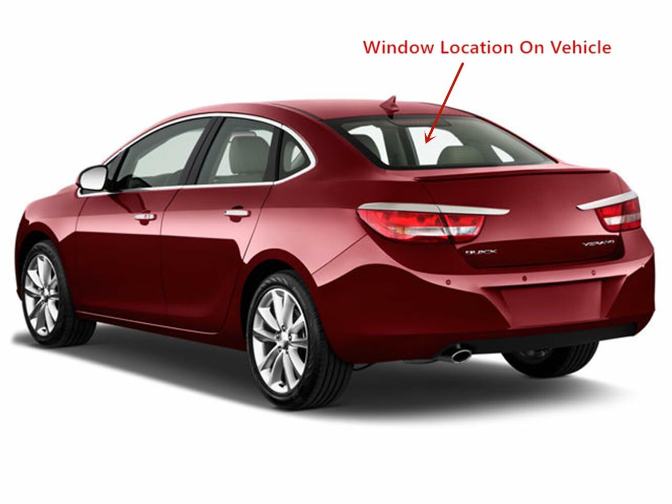 Heated Back Window Back Glass Compatible with Buick Verano 2012-2017 Models