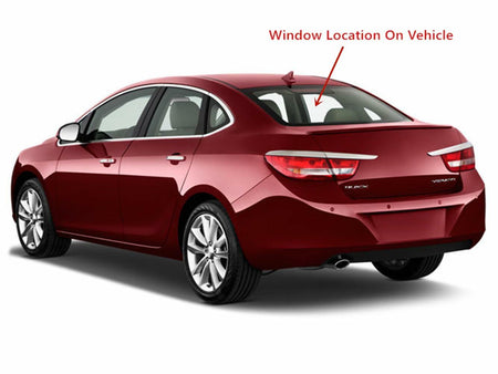 Heated Back Window Back Glass Compatible with Buick Verano 2012-2017 Models
