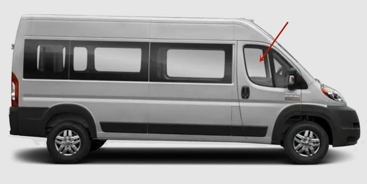 OEM Passenger Right Side Front Door Window Door Glass Compatible with Ram Promaster 1500 2500 3500 Cargo Van 2014-2026 Models (Not For Promaster City Van)