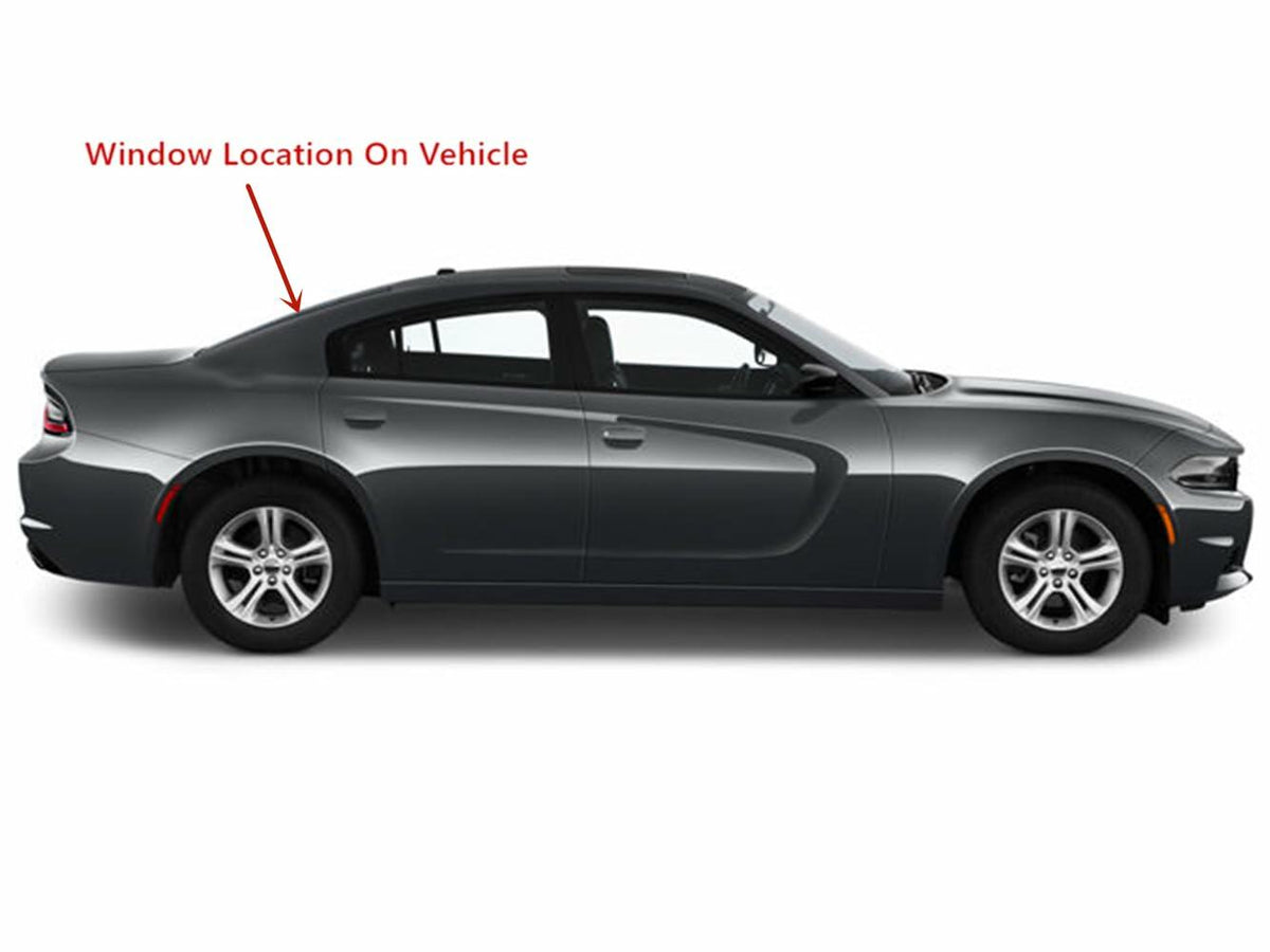 Heated Back Window Back Glass Compatible with Dodge Charger 2011-2014 4 Door Sedan Models