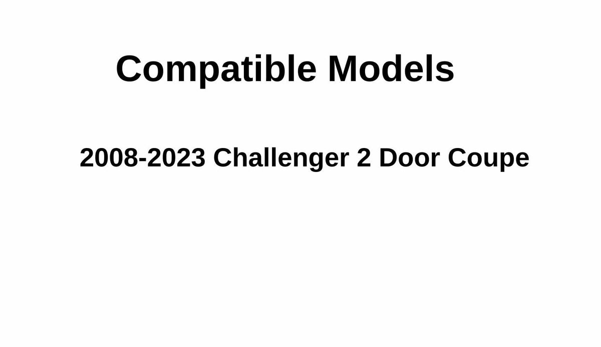 Heated Back Window Back Glass Compatible with Dodge Challenger 2008-2023 Models