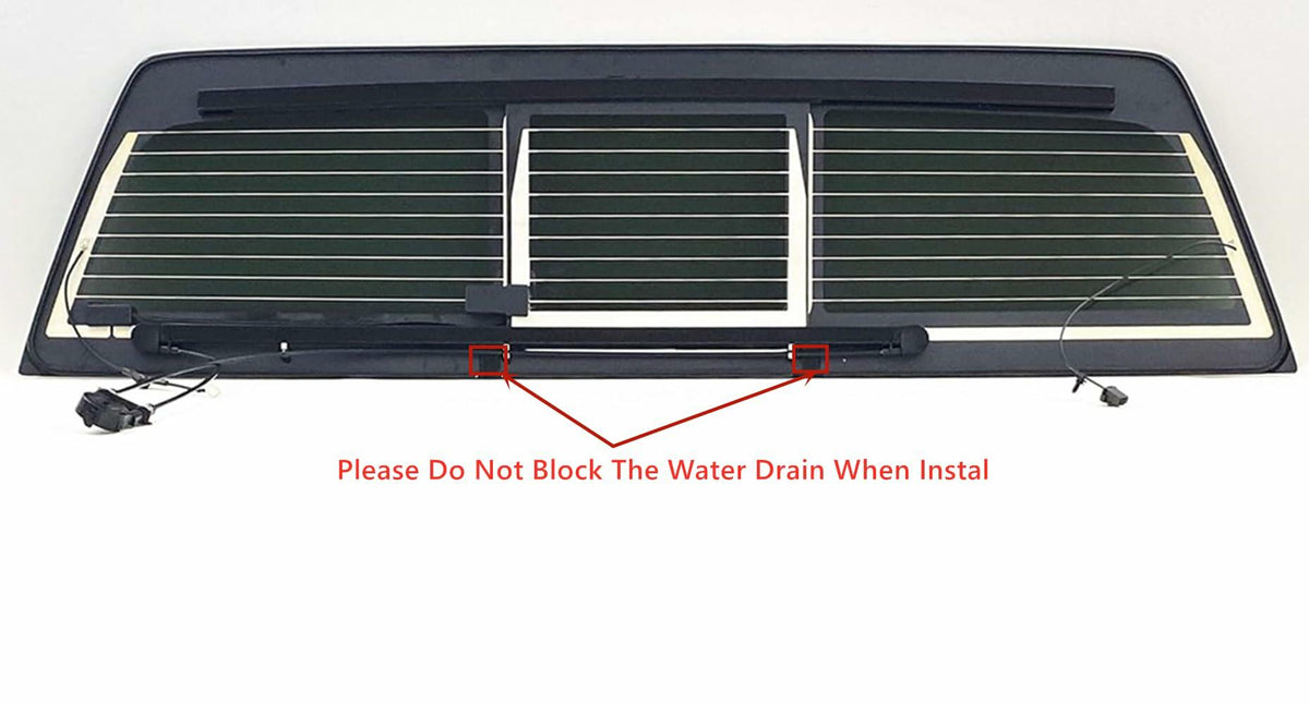 Heated Back Sliding Window Glass Power Slider Compatible with Chevrolet Silverado GMC Sierra 1500 2014-2018 / 1500Limited 2019 / 2500 3500 2015-2019 Models