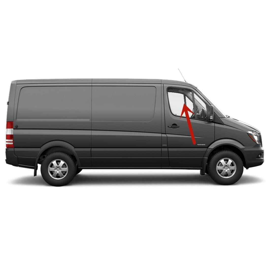 Passenger Right Side Front Door Window Door Glass Compatible with Dodge Sprinter Van 2007-2010 Models