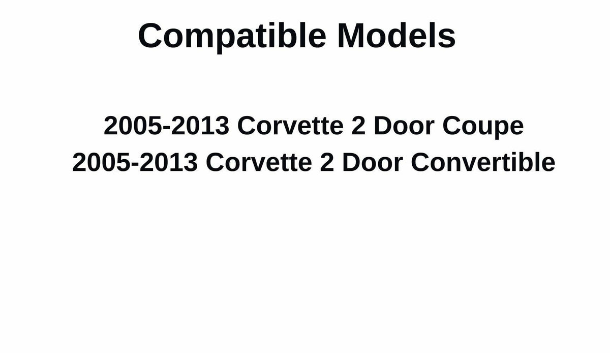 Passenger Right Side Door Window Door Glass Compatible with Chevrolet Corvette 2005-2013 Models