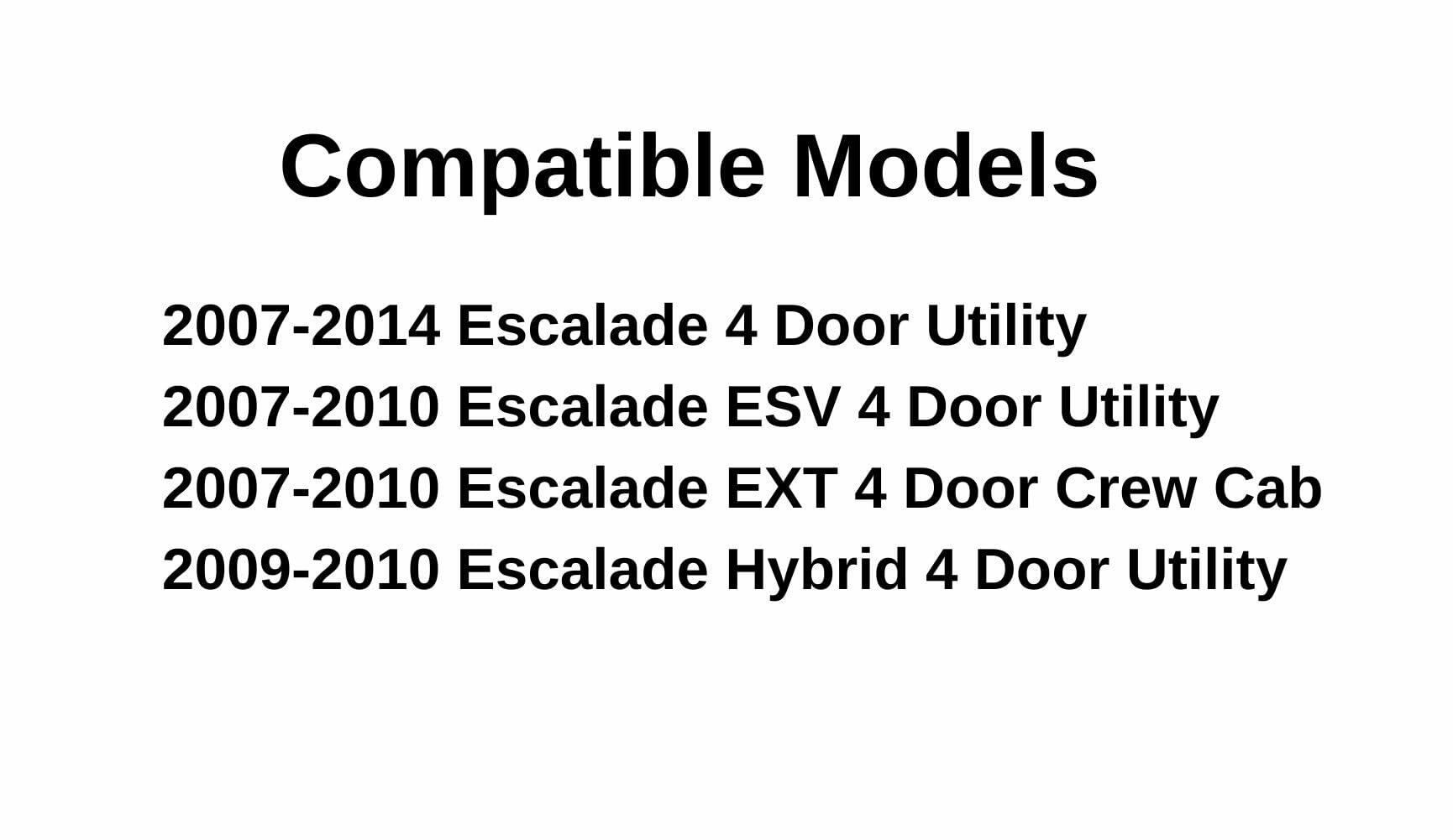 Passenger Right Side Front Door Window Door Glass Compatible with Cadillac Escalade 2007-2014 Models