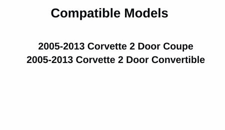 Driver Left Side Door Window Door Glass Compatible with Chevrolet Corvette 2005-2013 Models