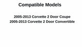 Driver Left Side Door Window Door Glass Compatible with Chevrolet Corvette 2005-2013 Models