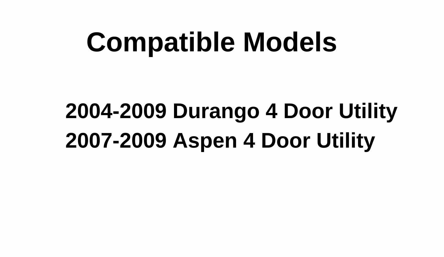 Passenger Right Side Front Door Window Door Glass Compatible with Dodge Durango/Chrysler Aspen 2004-2009 Models