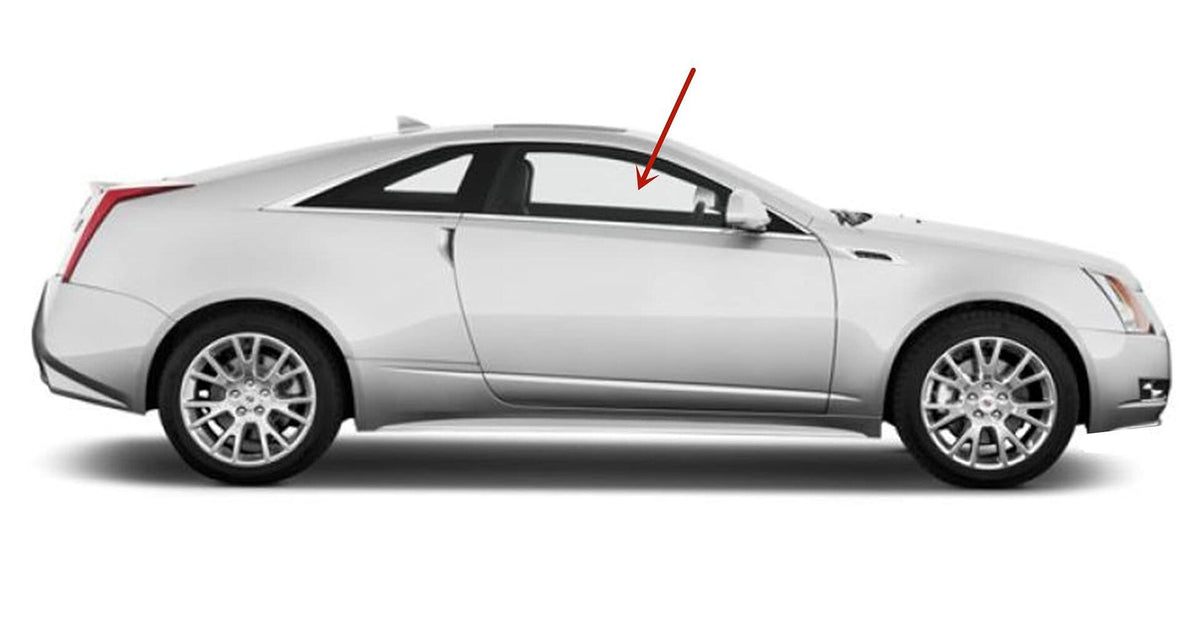 Passenger Right Side Door Window Door Glass Compatible with Cadillac CTS / CTS-V 2-Door Coupe 2011-2015 Models