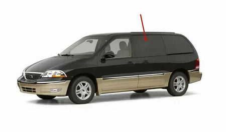 Driver Left Side Rear Sliding Door Window Door Glass Compatible with Ford Freestar/Ford Windstar/Mercury Monterey 2002-2007 Models