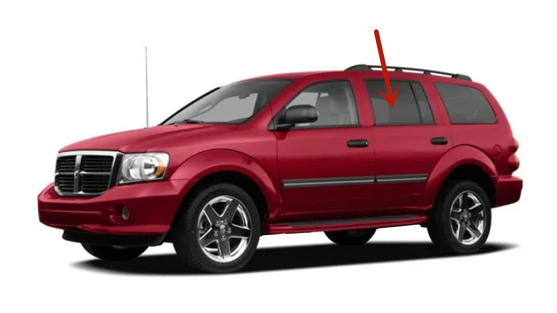 Laminated Driver Left Side Rear Door Window Door Glass Compatible with Dodge Durango/Chrysler Aspen 2007-2009 4 Door Models