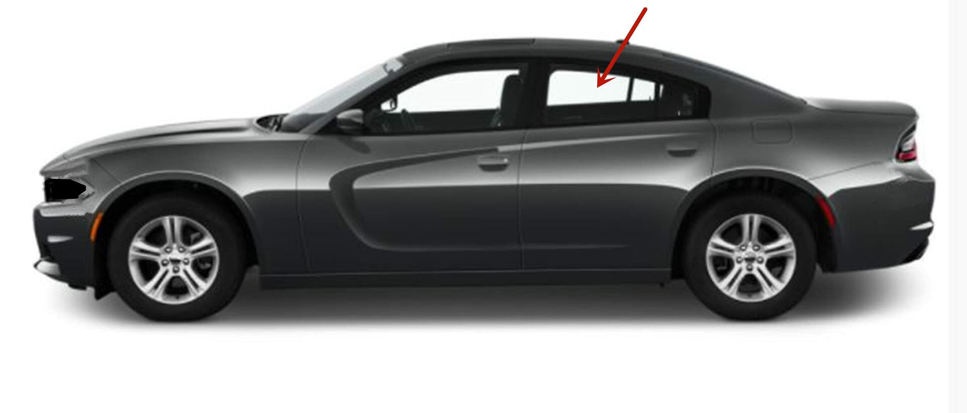 Driver Left Side Rear Door Window Door Glass Compatible with Dodge Charger 2011-2023 Models