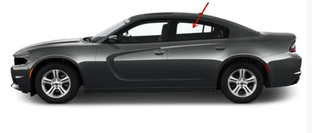 Driver Left Side Rear Door Window Door Glass Compatible with Dodge Charger 2011-2023 Models