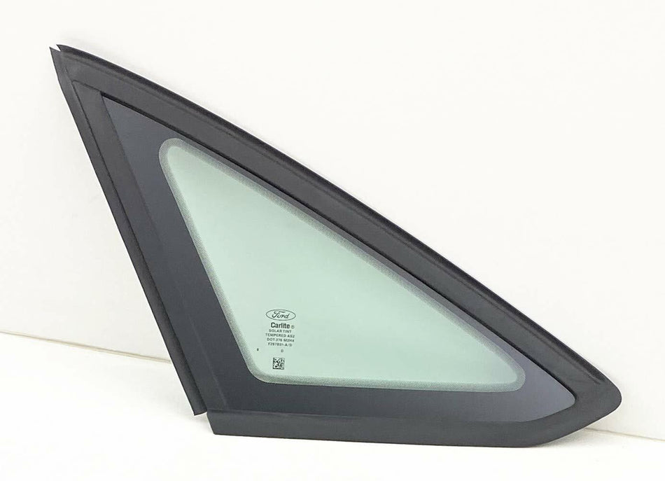 OE Black Moulding Driver Left Side Rear Quarter Window Quarter Glass Compatible with Ford Focus 4 Door Sedan 2012-2018 Models