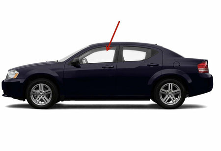 Driver Left Side Front Door Window Door Glass Compatible with Chrysler Sebring/Dodge Avenger 2007-2010 Models