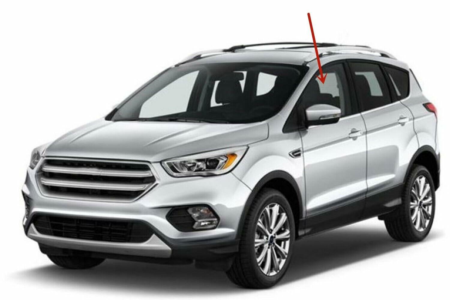 Tempered Driver Left Side Front Door Window Door Glass Compatible with Ford Escape 2013-2019 Models