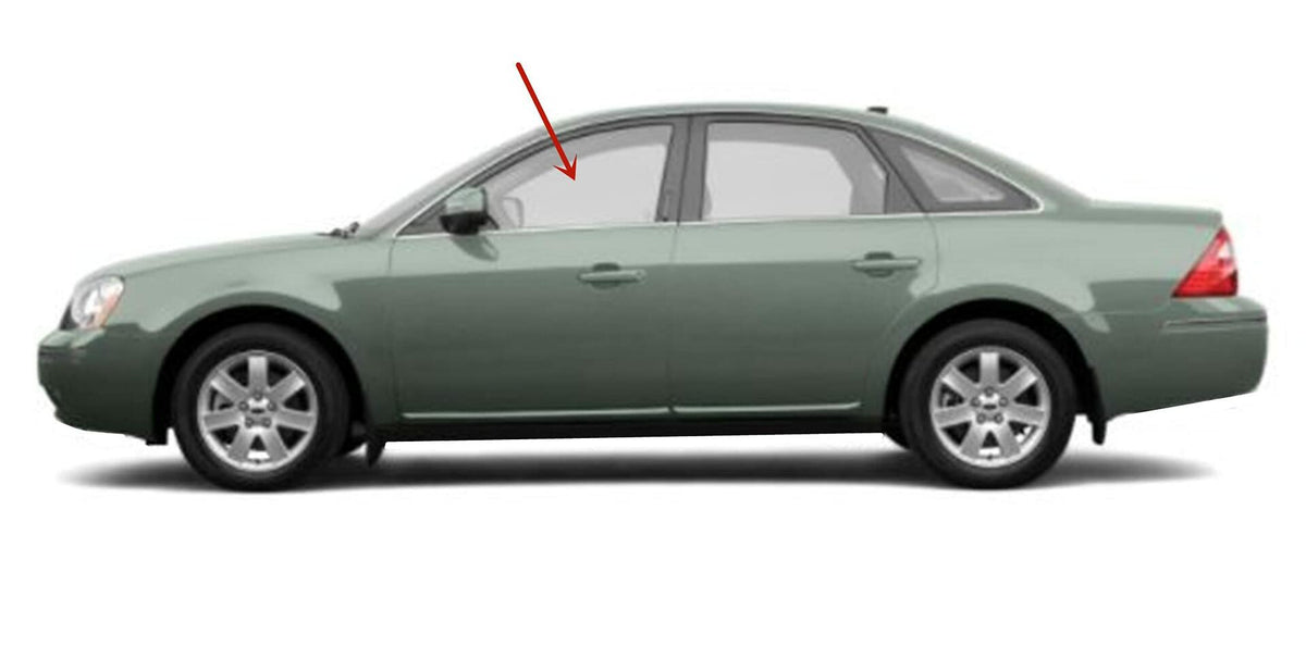 Driver Left Side Front Door Window Door Glass Compatible with Ford Taurus/Mercury Sable 4 Door Sedan 2008-2009 Models