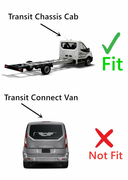 Back Window Back Glass Compatible with Ford Transit 110.2" High-Roof / 100.8" Mid-Roof Chassis Cab 2015-2026 Models