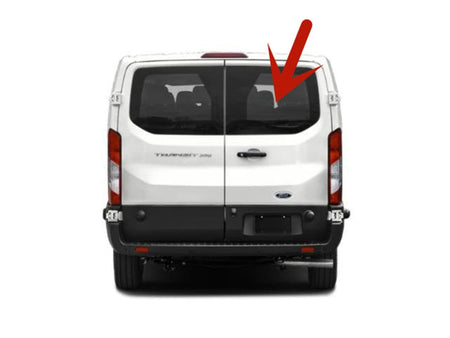 Heated Back Window Back Glass Passenger Right Side Compatible with Ford Transit 83.2" Low-Roof Van 2015-2026 Models (Not for Mid/High Roof Transit, or Transit Connect)
