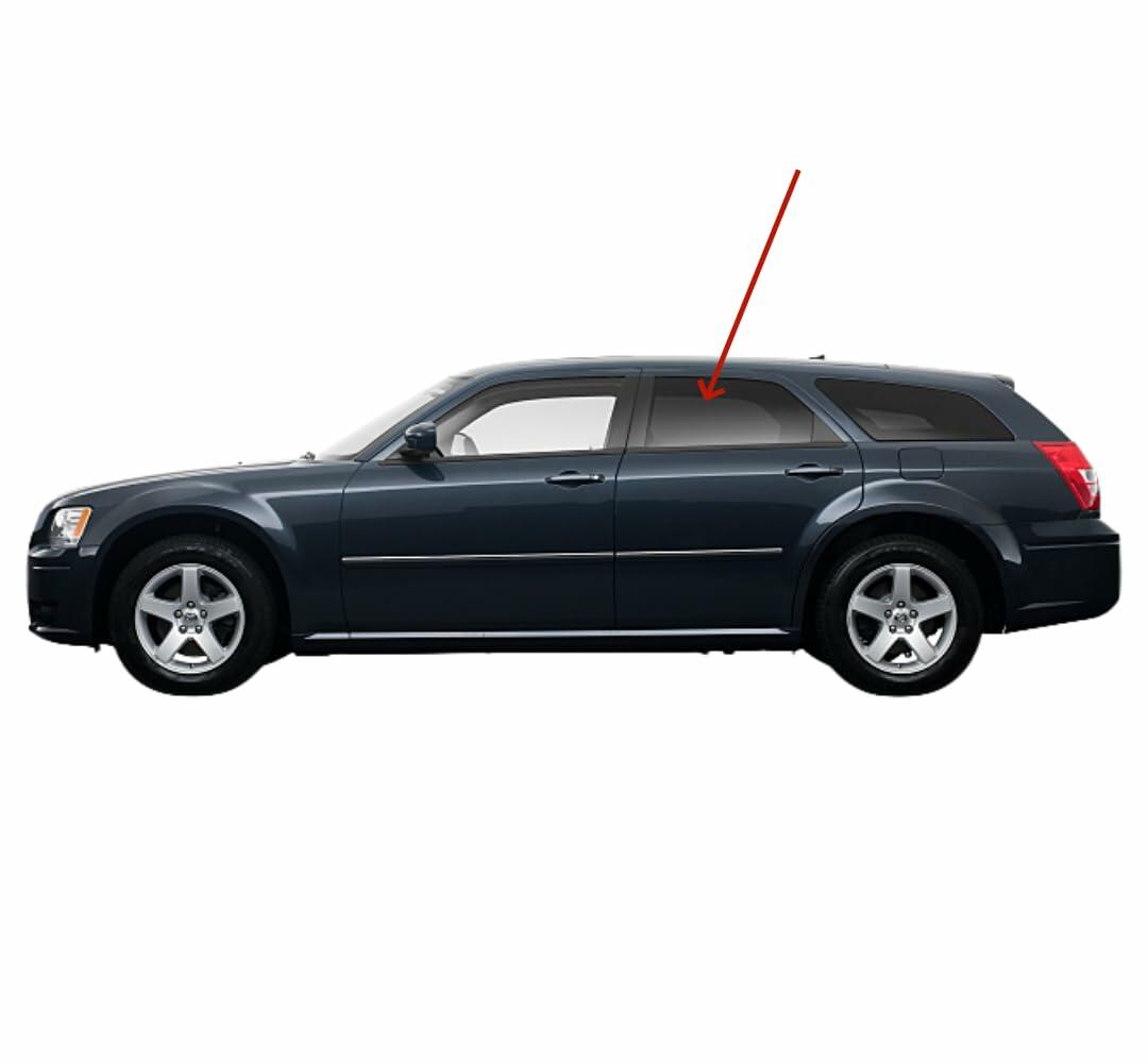 Privacy Driver Left Side Rear Door Window Door Glass Compatible with Chrysler 300/Dodge Magnum 2005-2010 Models
