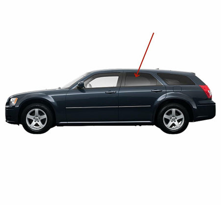 Privacy Driver Left Side Rear Door Window Door Glass Compatible with Chrysler 300/Dodge Magnum 2005-2010 Models