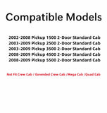 Passenger Right Side Door Window Door Glass Compatible with Dodge Ram Pickup 2 Door Standard Cab 1500 2002-2008 Modes/ 2500 3500 4500 5500 2003-2009 Models