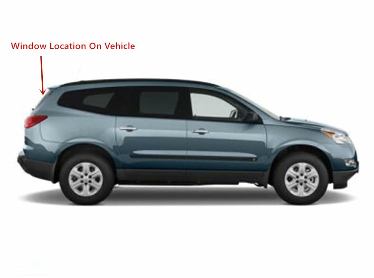 Heated Back Tailgate Window Back Glass Compatible with Chevrolet Traverse 2009-2017 Models
