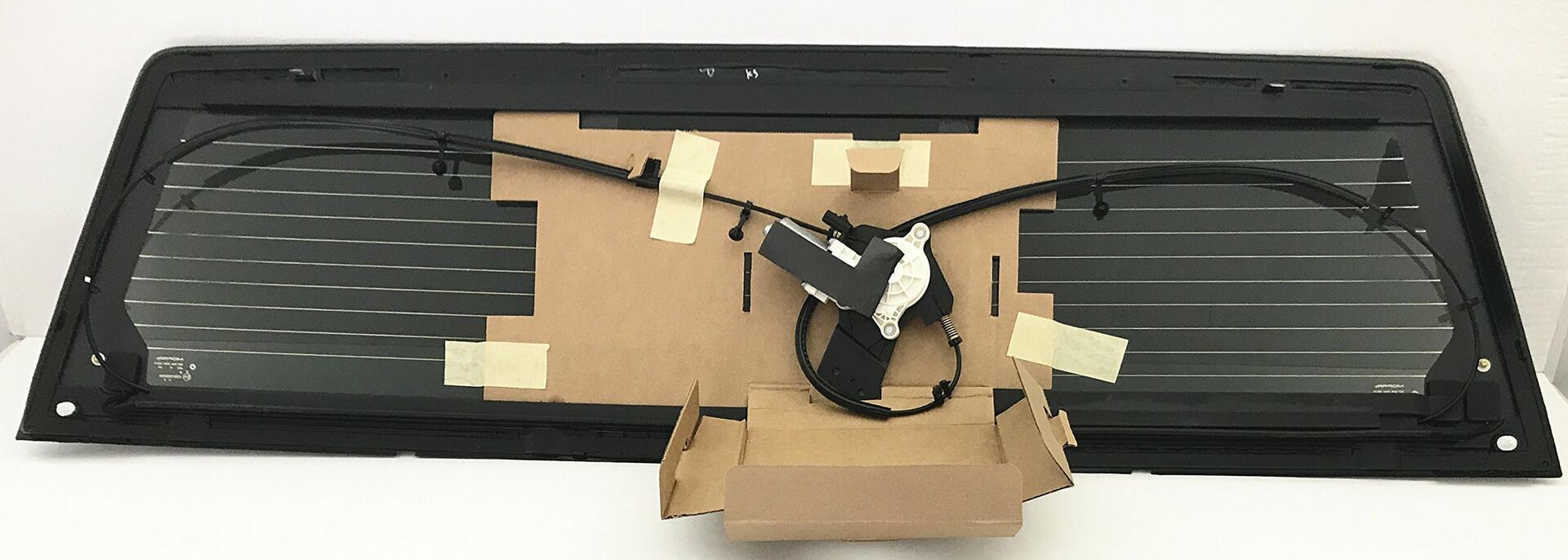 OE W/Motor Heated Sliding Back Window Glass Back Power Slider Compatible with Ram Pickup 2013-2018 1500 / 2019-2024 1500Classic / 2013-2026 2500 3500 4500 5500 Models