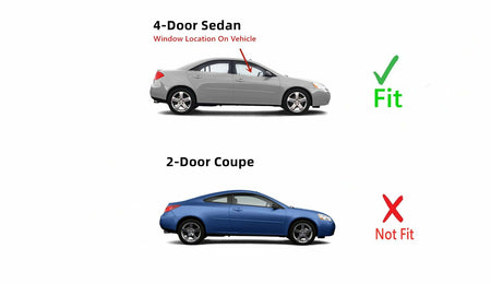 Passenger Right Side Front Door Window Door Glass Compatible with Pontiac G6 4 Door Sedan 2005-2010 Models