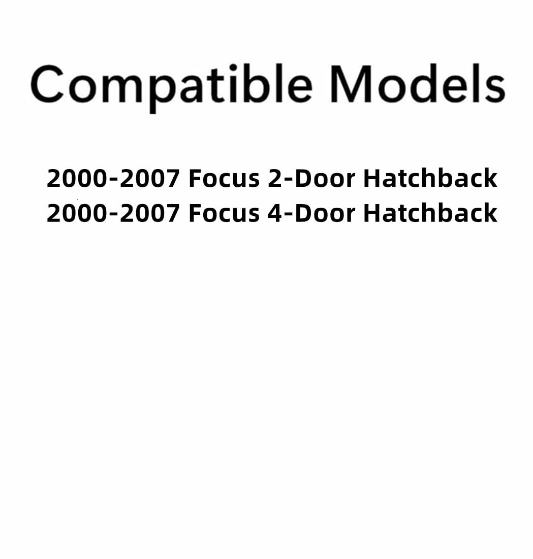 Heated Back Window Back Glass Compatible with Ford Focus 2000-2007 2/4 Door Hatchback Models