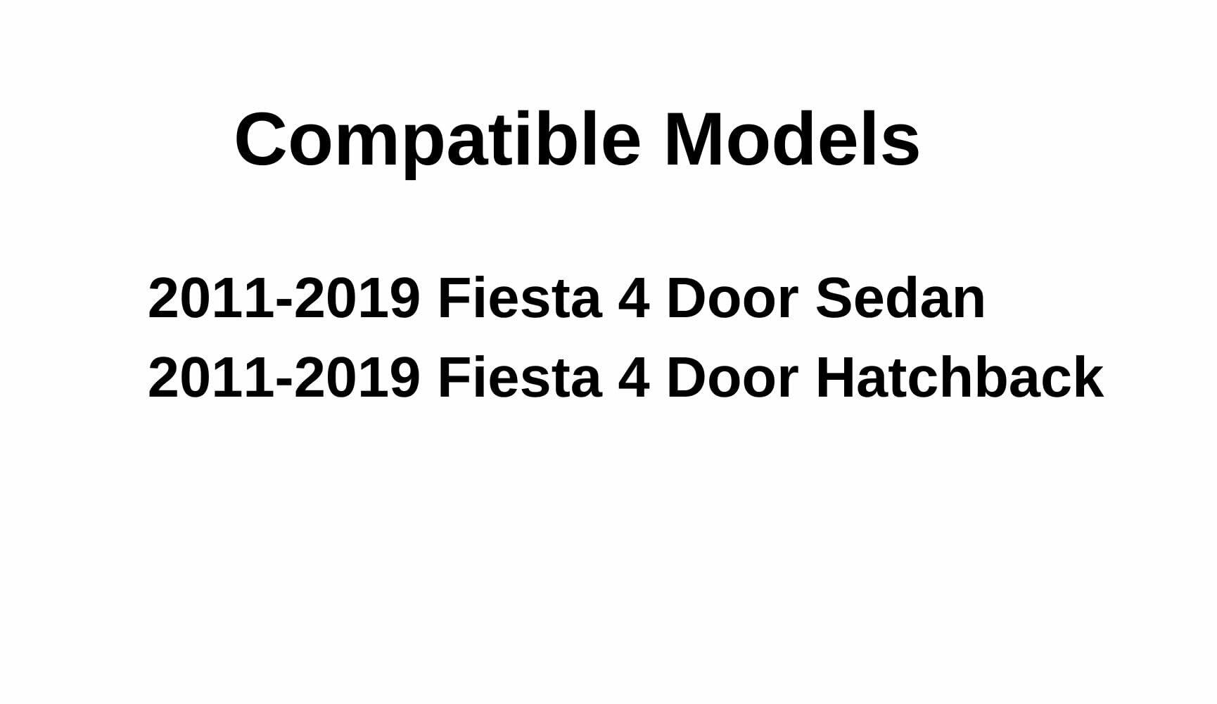 Driver Left Side Front Door Window Door Glass Compatible with Ford Fiesta 2011-2019 Models