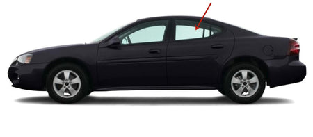 Driver Left Side Rear Door Glass Compatible with Pontiac Grand Prix 2004-2008 Models