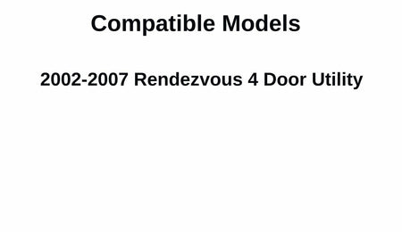 Back Tailgate Window Back Glass Compatible with Buick Rendezvous Heated 2002-2007 Models